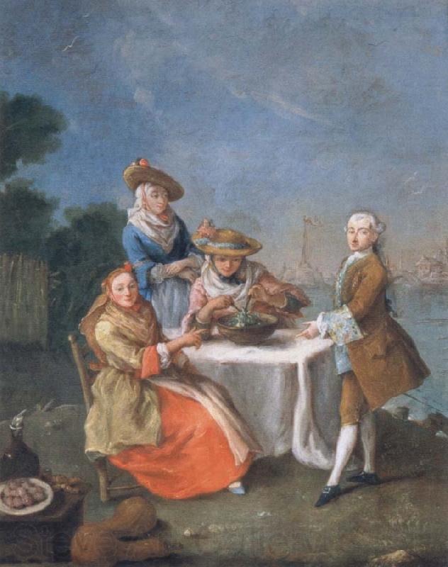 Pietro Longhi In the Gemusegarten at the Flussmundung Norge oil painting art